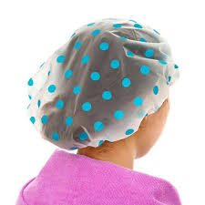 5 Pcs Pack Waterproof Shower Cap Elastic Band Hat Bath Cap Cute Cartoon Shower Hats Bathroom Accessories Shower Cap Waterproof Shower Cap