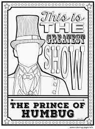 The greatest showman coloring broadway copy of insert mixed. The Greatest Showman The Prince Of Humbug Coloring Pages Printable