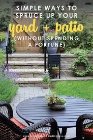 Spray deck with soap, then follow by gently scrubbing each deck board with a soft bristle brush. 8 Simple Budget Friendly Ways To Spruce Up Your Yard And Patio
