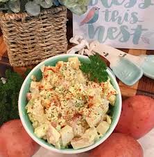 Cover and let eggs stand in hot water for 10 to 12 minutes. Classic Red Potato Salad Recipe Norine S Nest