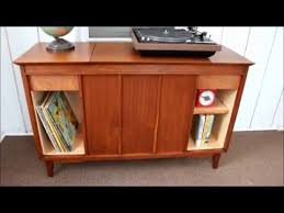 Our arts & crafts style cabinet is a perfect home for a basic stereo system. Vintage Stereo Cabinet Refinish Repurpose Youtube