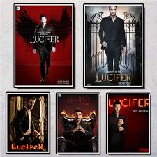 Subreddit for the netflix drama *lucifer* based on the dc/vertigo comics. Beschichtet Poster Lucifer 2019 Tv Serie Zeigen Wand Aufkleber Weiss Papier Home Decor Wall Poster Klar Bild Decor Wall Stickers Aliexpress