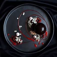 Elderflower By Lvin1stbite Dark Chocolate Mousse Sphere Cherry Compote Hazelnut Dacquoise Mer Dark Chocolate Mousse Dessert Presentation Food Plating
