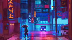 Ideas neon genesis evangelion wallpapers anime wallpapers eve neon genesis evangelion is hd wallpapers backgrounds for desktop or mobile device. Hd Wallpaper Anime Landscape Neon Colorful Wallpaper Flare