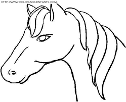 Trouvez/téléchargez des ressources graphiques tete de cheval gratuites. Coloriage Tete De Cheval Simple Dessin Gratuit A Imprimer