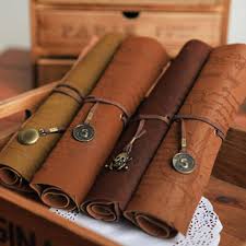 1pc Vintage Pirate Roll Up Pu Leather Pen Pencil Case Bags Treasure Map Gift Favor Make Up Cosmetic Bag Pencil Case Bag Pencil Casetreasure Map Aliexpress Leather Pencil Case Kids Party Gift