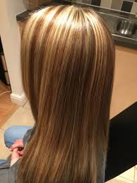 Full Head Of Highlights Foils Blonde Honey Caramel Brown Layers Wella Honey Brown Hair Hair Highlights Hair