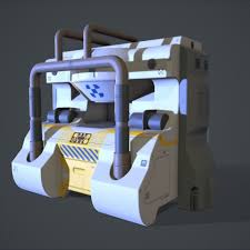 Sci Fi Machine Replicator 3d Model In 2020 3d Model Low Poly 3d Models Low Poly 3d