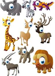 Funny Cartoon Big Animals Vector Cartoon Animals Animal Clipart Animal Pictures