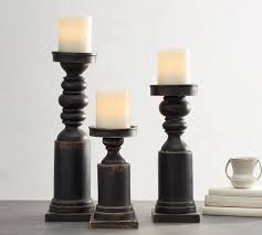 100% guaranteed to get there on time for your big day. Painted Carved Wood Pillar Holders Black Candle Holder Pottery Barn
