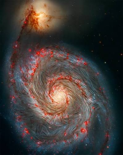 Un caos magnético escondido en la galaxia del Remolino | Instituto de  Astrofísica de Canarias • IAC