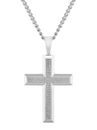 Men's Diamond Cross Necklace