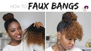 Does not come off as too fake.1b gives it the natural hue of brown hair used: Protective Style Faux Curly Bangs Kinkycurlyyaki Youtube