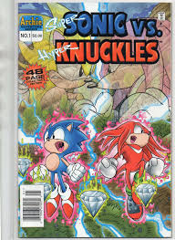 SUPER SONIC vs HYPER KNUCKLES #1 Sonic The Hedgehog RARE Newsstand VARIANT  1996 | eBay