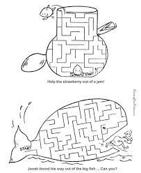 En este apartado encontrarás láminas con laberintos para imprimir y resolver con dibujos originales para colorear. Printable Mazes For Kids 40 Free Jonah And The Whale Mazes For Kids Printable Mazes For Kids
