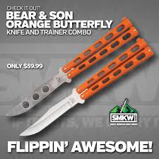 Eclipse butterfly knife damascus steel cool mint butterfly knife doppler phase 4 boom! Smkw On Twitter Check Out This Bear Son Orange Butterfly Knife And Trainer Combo Set Https T Co Ffonxbx1va