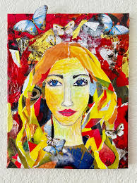 Vintage collage using 1924 radio news magazine images