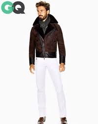 Brown Bomber Jacket Scarf White Pants And Brown Loafers Leather Jacket Style Tom Ford What To Wear Today