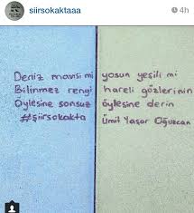 Siir Sokakta Guzel Soz Siir Deri