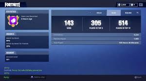 This means that the positions displayed this week will not be the same next week. Time Played On Fortnite