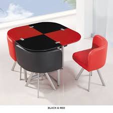 Black And White Checkered Dining Chairs 5 Piece Set Contemporary Trellis Checkerboard Dining Table Chairs Metal Leg Dining Table Furniture Dining Table Dining Table Chairs