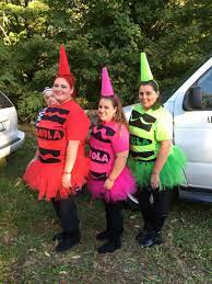 Try making this simple crayon costume diy. Homemade Crayola Crayon Costume Halloween Crayon Crayon Costume Diy Halloween Costumes For Women Diy Halloween Costumes