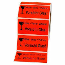 Vorsicht zerbrechlich mit dem paketaufkleber „vorsicht zerbrechlich können schäden an zerbrechlicher transportware vorgebeugt hinweis aufkleber vorsicht zerbrechlich neon rot 3 5 x 10 5cm umzug eur 3 99 picclick de bei uns können sie nahezu alle arten von aufklebern drucken. 1000 Versandaufkleber Rot 100x50 Mm Vorsicht Glas Warnetiketten Eur 12 48 Picclick De