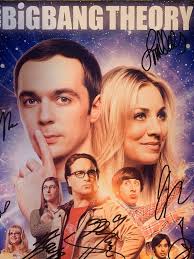 Autographed the Big Bang Theory Cast signed 8x10 framed photo with COA.
