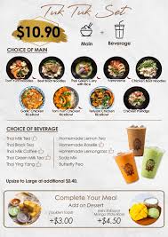 We begin to speak and to read about habits in eating with healthy eating tips. Menu Tuk Tuk Cha