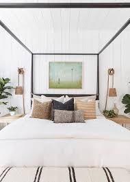 Palecek presents the green oaks pendant natural plug in, delivering elegant coastal style to your space. Alyssa Rosenheck Light Gray Headboard With Palecek Green Oaks Nautical Rope Hanging Wall Pendant Transitional Bedroom