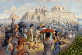 A Festival In Ancient Athens By Greg Ruhl Ancient Athens Greco Persian Wars Ancient Civilizations