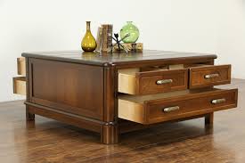 The perfect length to pair with an extra long sofa. Sold Cherry Vintage Coffee Table Six Drawers Signed Drexel Heritage 34251 Harp Gallery Antiques Furniture