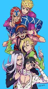 Fanart Gangstar Group Photo Stardustcrusaders Jojo Anime Jojo Bizzare Adventure Jojo Bizarre