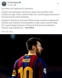 Fc barcelona bày tỏ lòng biết ơn đối với messi vì những đóng góp của anh ấy cho sự phát triển của câu lạc bộ. Us Cbgelzzvg3m