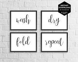 Black And White Laundry Room Signs Laundry Room Printable Set Instant Download Wash Dry Fold Repeat Print Funny Laundry Room Art Laundry Room Diy Laundry Room Quote Wash Dry Fold Laundry Room Art Laundry Room Diy