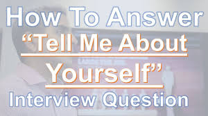 I began my career in retail management, but a few years ago, i was drawn to the healthcare space. How To Answer Tell Me About Yourself Interview Question Youtube