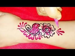 Beautiful Colour Mehndi Designs For Hand Colourful Henna Design For Back Hand Easy Mehndi Designs For Hands Mehndi Designs For Fingers Girly Hand Tattoos