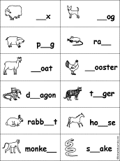 Our large collection of ela worksheets are a great study tool for all ages. Fill In The Missing Letters In Animal Words At Enchantedlearning Com