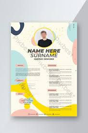 Get new templates to your inbox subscribe to templates only. Wonderful Colored Flyer For Personal Profile Psd Free Download Pikbest