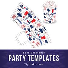 Patriotic free printable sign + blog roundup. Tons Of Free Party Templates To Customize For Any Party Tip Junkie