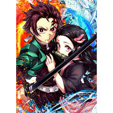Most of the pages are coloured, with the last couple of pages having stunning linework drawings. Sticker Picture Diamond Demon Slayer Kimetsu No Yaiba Wall Painting 5d Japan Anime Full Square Drill Embroidery Cross Stitch Art Diamond Painting Cross Stitch Aliexpress