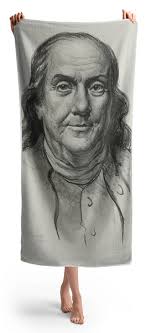 Benjamin Franklin Beach Towel