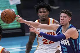 Anthony edwards and lamelo ball came to play tonight 🔥 antman: Hornets Lamelo Ball Becomes Youngest Triple Double Scorer In Nba History Suns Move To 7 3