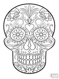 Dia De Los Muertos Coloring Pages Lovely Coloring Pages 49 Day The Dead Skull Coloring Pag Skull Coloring Pages Mandala Coloring Pages Halloween Coloring Pages