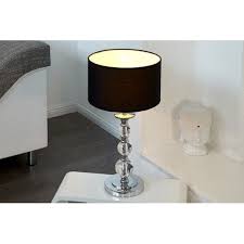 Acrylic Lamp Stand Base Verona Design Table Lamp Black Shade Chome Acrylic Base Desk Lamp Black Table Lamps Table Lamp Lamp