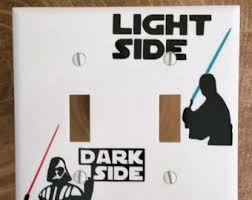 Star Wars Light Switch Cover Star Wars Gift Light Side Dark Etsy Star Wars Light Switch Star Wars Light Switch Cover Light Switch Covers