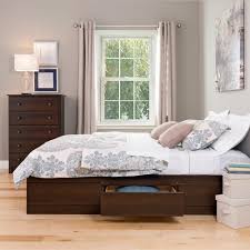 When searching for a king size bed, consider what you want you room to look like. King Size 6 Drawers Platform Bed Espresso Wood Frame Bedroom Furniture Storage Beds Bed Frames Home Garden