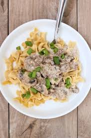 Slow Cooker Ground Beef Stroganoff 365 Days Of Slow Cooking And Pressure Cooking Recipe Ground Beef Stroganoff Instant Pot Dinner Recipes Slow Cooker Ground Beef