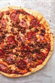 Meat Lovers Pizza Recipe Lecremedelacrumb Com Meat Lovers Pizza Meat Pizza Meat Lovers