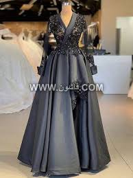 موديلات مختلفة من فساتين السواريه للمحجبات تصميمات عام 2019 Women S Evening Dresses Grey Prom Dress Long Grey Prom Dress